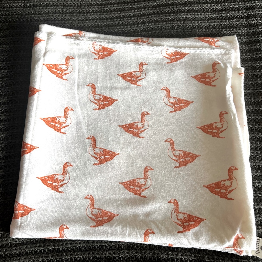 Kate quinn bamboo swaddle goose print